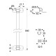 BAR HINGE 3/4 90 NMAT 270 KITCHEN SWIVELING BASKETS